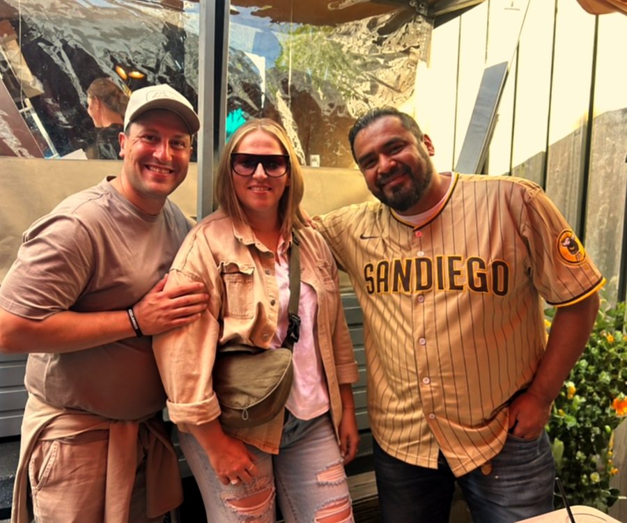Simon, Ruby and David, the founders of Light & Salt Provisions CIC